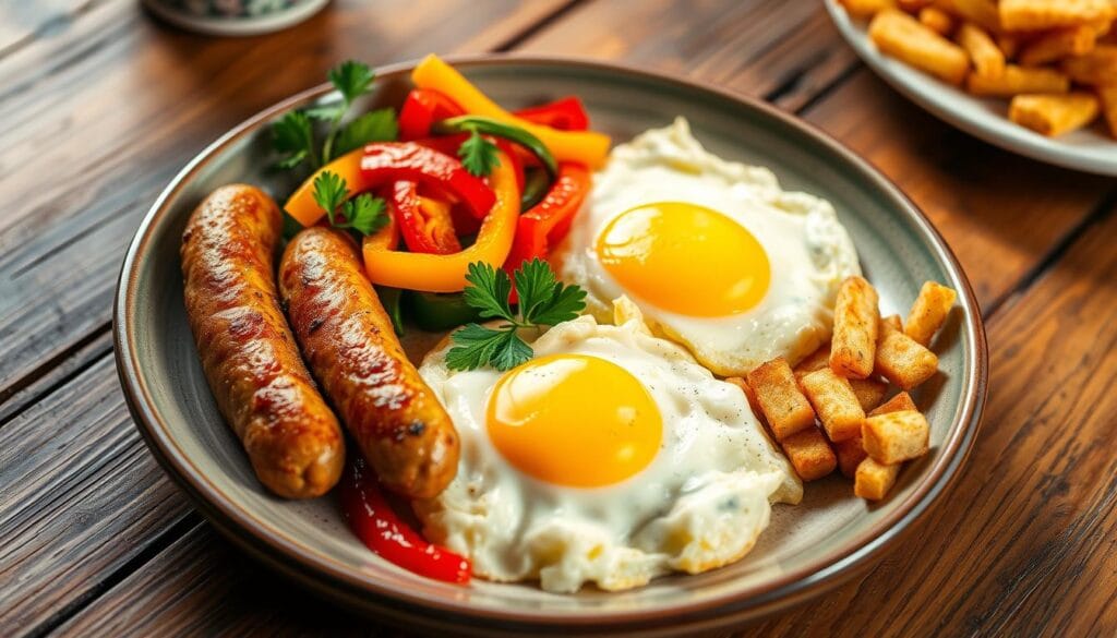 Chicken Sausage Breakfast Platter