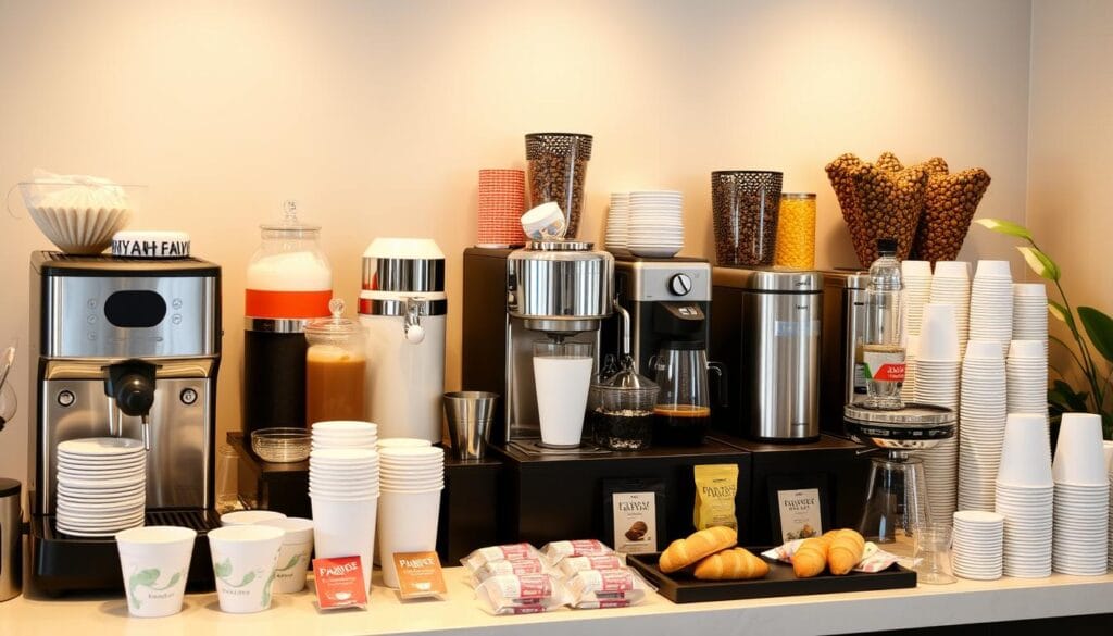 Coffee Drinks Beverage Station Setup