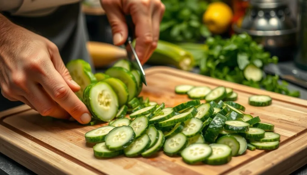 Cucumber Slicing Techniques