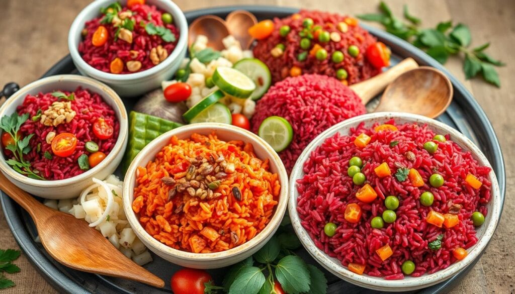 Red Rice Side Dishes Varieties