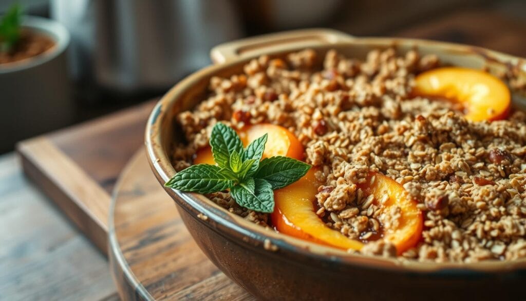 peach crumble recipe